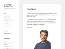 Tablet Screenshot of crazyapplerumors.com